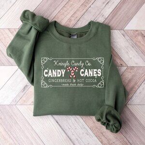 Retro Christmas Sweatshirt Kringle Candy Co Christmas Candy Sweatshirt 90